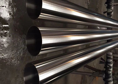 High Strength Polished Stainless Tube / Long Mirror Polished Stainless Steel Tube